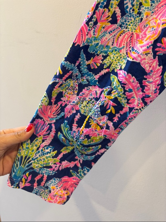 Lilly Pullitzer Oyster Bay Navy Seen and Herd Pijama Top XXL - Picture 7 of 9